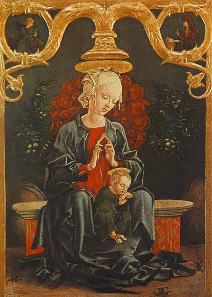 Madonna and Child in a Garden